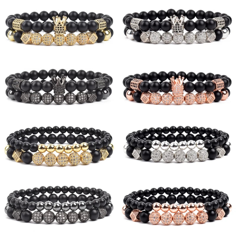 Luxury Charm Beads Bracelet Set
