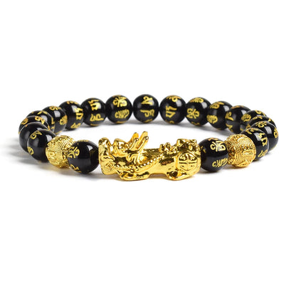 Yellow Elastic Tiger Eye Stone Beads Bracelet