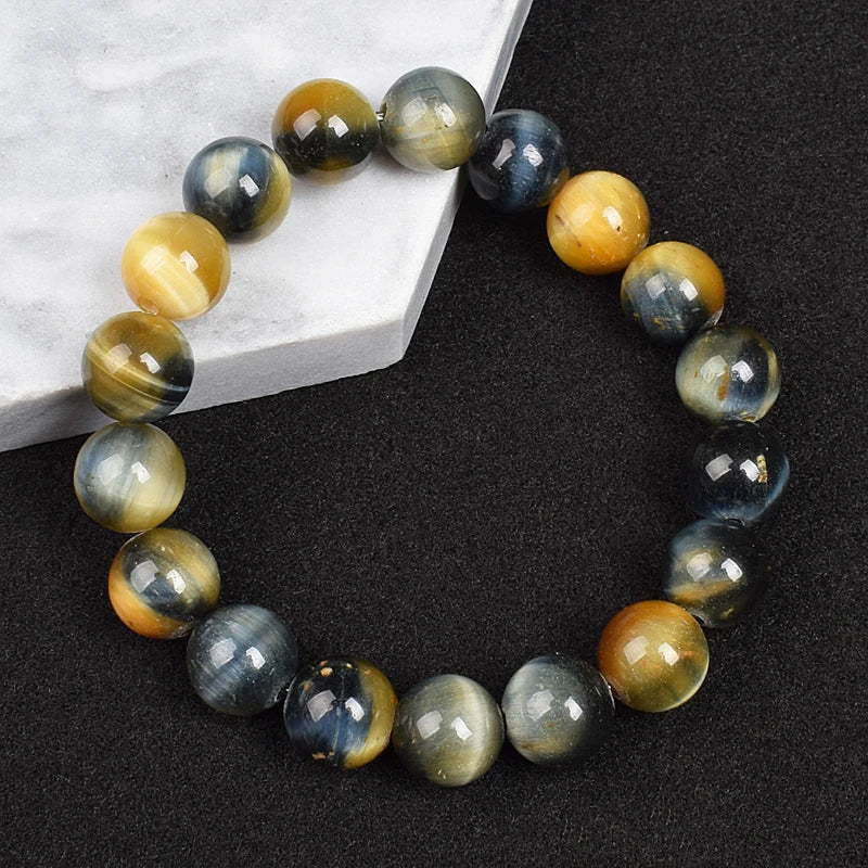 Real Natural Yellow Tiger Eye Bracelet