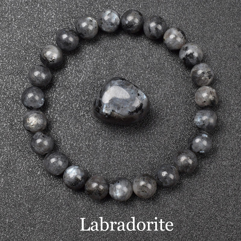 Natural Silver Color Obsidian Bracelet