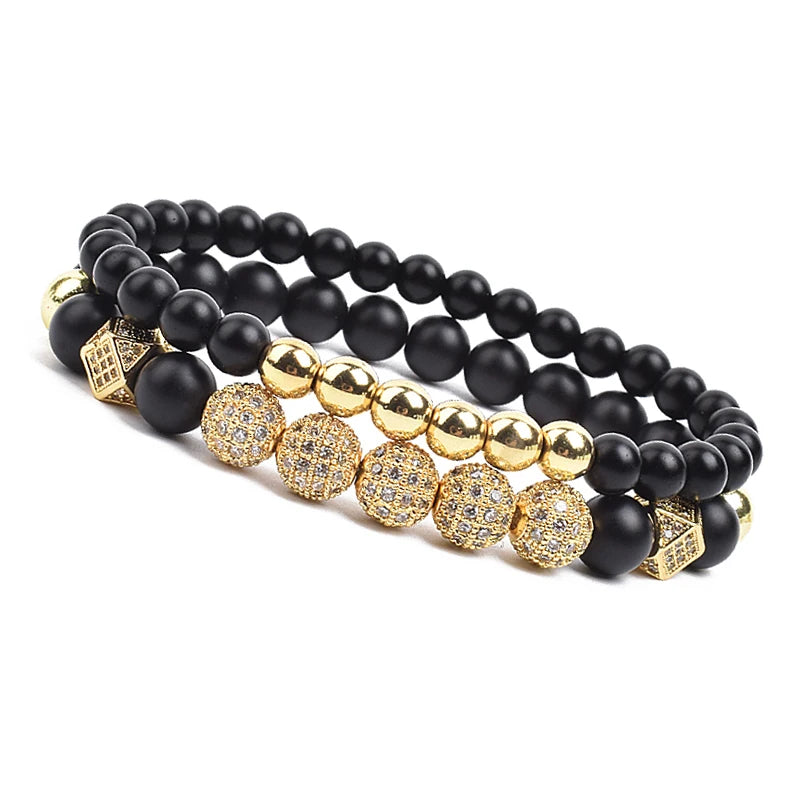 Luxury Charm Beads Bracelet Set