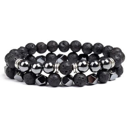 Natural Tiger Eye Beads Couple Bracelets