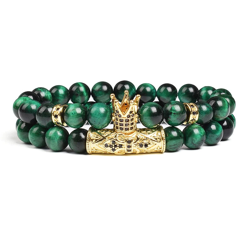 8mm Tiger Eye Stone Beads Bracelet