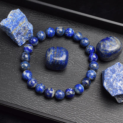 Natural Lapis Lazuli Stone Beads Bracelet