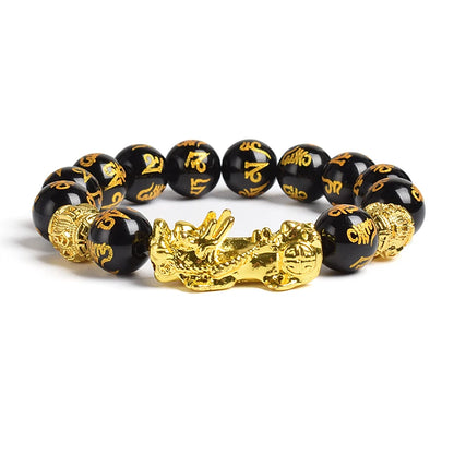 Yellow Elastic Tiger Eye Stone Beads Bracelet